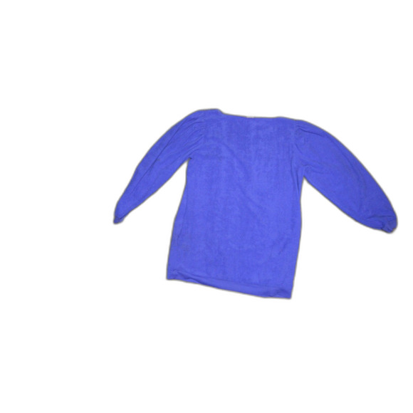 MCM 1960s Jantzen Made in the USA Purple Swimsuit Coverup Terry Cloth Pockets - Picture 6 of 8